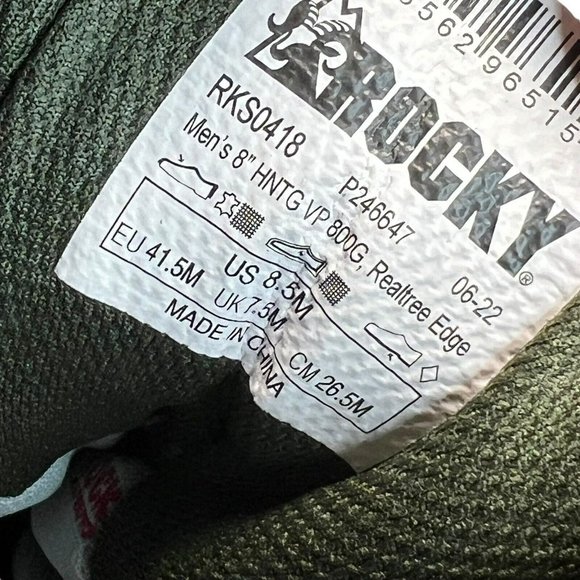 Rocky Men's Size 8.5 M Multi-Trax Waterproof Outdoor Boot - Soft Toe - RKS0418 - Picture 8 of 8